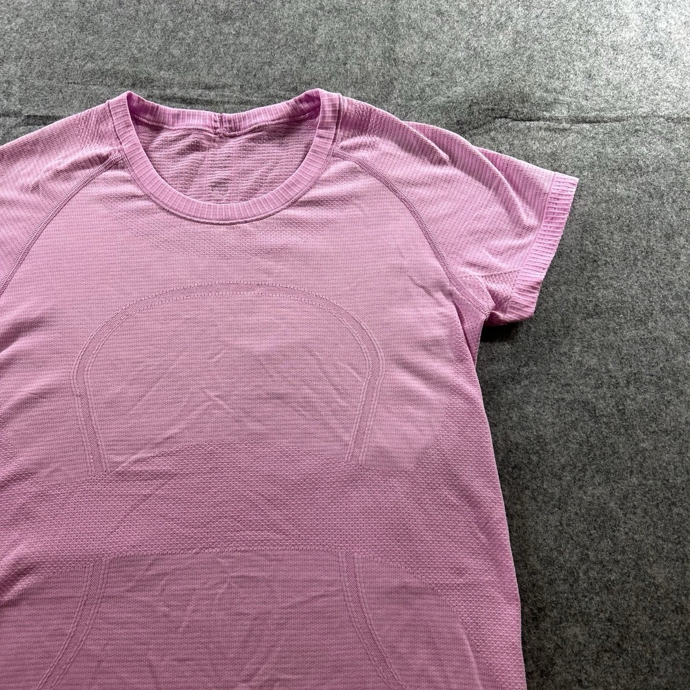 LULULEMON Swiftly Tech Short Sleeve Tee 2.0 Women's Size 8 Miami Pink Running - Picture 2 of 8